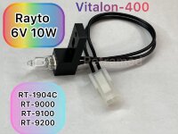 Лампа галогенная (RT1904) 6V 10W для анализаторов Rayto RT1904C/RT9000/RT-9100/RT9200/Vitalon-400