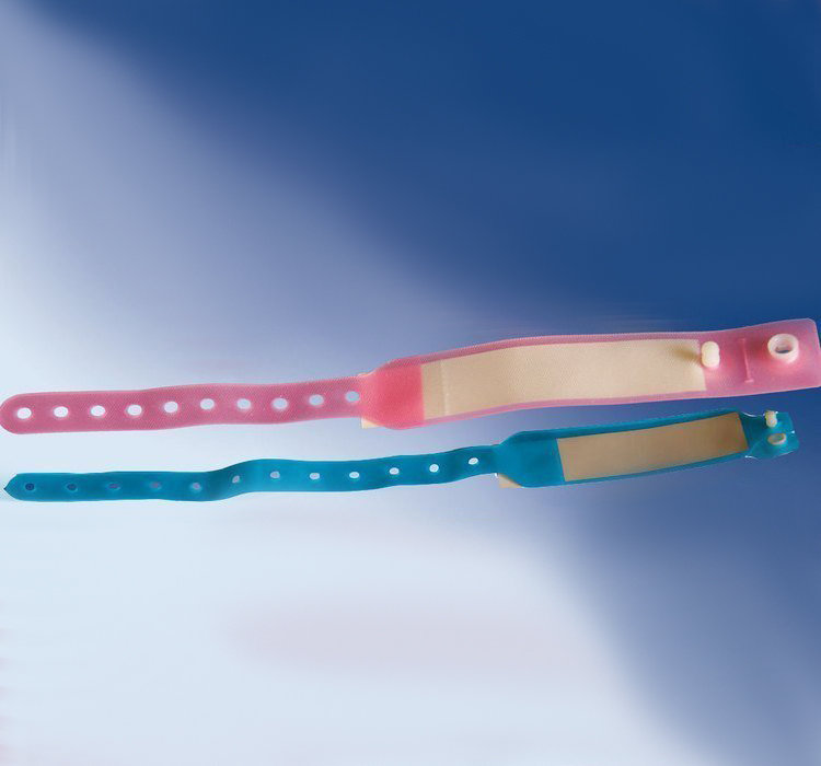 Идентификационный медицинский браслет (розовый, голубой)